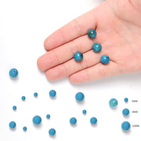 60pcs 6mm Natural Stone Beads Blue Apatite Beads Energy Crystal Healing Power Gemstone for Jewelry Making, DIY Bracelet Necklace