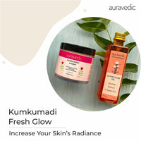 Auravedic Kumkumadi tailam Kumkumadi face cream for glowing skin Kumkumadi oil Kumkumadi cream for women men combo 100gm & 100ml