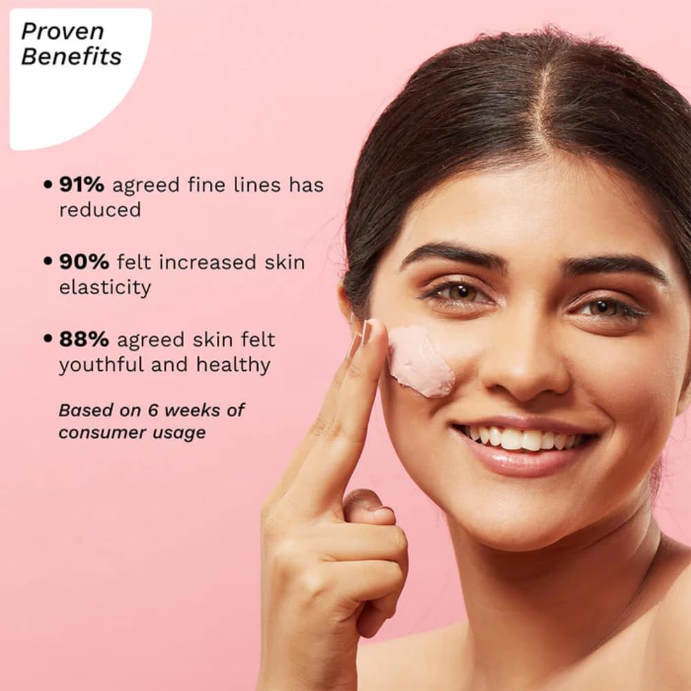 Pilgrim Anti Ageing Red Vine Face Pack & Mask Paste with Mulberry Extracts & Rosehip Oil for Glowing Skin, De-Tan, Dark Spots, Blackheads Removal, 100g