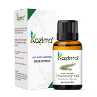 KAZIMA Combo of Rosemary Oil and Peppermint Oil - 100% Pure Essential Oil for Hair Growth, Skin Care, Aromatherapy, Muscles & Joints Pain, 15 ml each