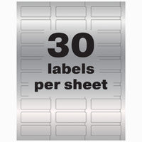 Avery Metallic Asset Tag Labels, 3/4 x 2