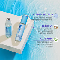 Moody 7D Hydro Burst Under Eye Roll On Serum With Hyaluronic Peptides & Vitamin E For Dark Circles & Puffiness | Eye Cream for Wrinkles & Fine Lines | Sulphate Free & Vegan | Men & Women | 9.8 gm