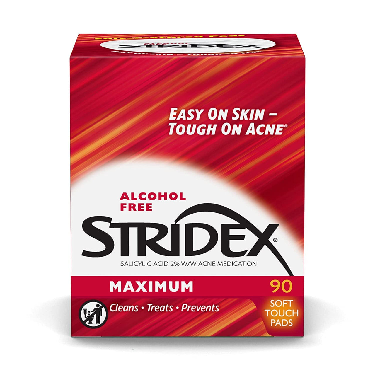 Stridex Daily Care Acne Pads Maximum Strength, 90 ct