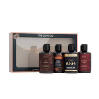 THE LOVE CO Oud Gift Kit Collection: Indulge in Shower Gels | Opulent Bathing Experience | Ideal Birthday & Special Occasion Hamper | Pack of 4