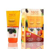 VLCC Anti Tan Skin Lightening Face Wash-150Ml X 2 (300Ml)| With Mulberry & Orange Peel Extract | Anti Tan and Brightening Sun Screen with Broad Spectrum Protection| Removes tan, spots and dullness