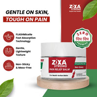 ZIXA Strong Pain Relief Balm - Non-Greasy Cream, 7-in-1 Multi-Action Formula with Aromatherapy | Fast-Absorbing | Natural with Micelle Technology for Headache, Joint, Muscle, and Back Pain | 30ml (Pack of 1)