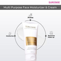 Suroskie Ace Your Base Makeup Combo (Setting Spray & Primer) | Rose Glass Skin Mist & Feather Touch Moisturizer (100Ml Each) | For Glowing Skin | Up To 72 Hrs | All Skin Types | For Men & Women