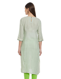 W for Woman Women's  Viscose Straight Kurta