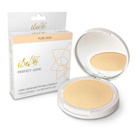 Iba Pure Skin Perfect Look Long Wear Mattifying Compact - Snow White, 9g | Even Coverage | Oil Free | Matte Finish | SPF 15 | Face Makeup | 100% Natural | Halal Certified & Vegan Makeup