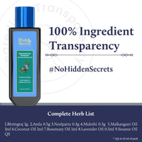 Blue Nectar Rosemary Oil for Hair Growth with Bhringraj Oil for Hair | Natural Alternate for Redensyl | Non- Sticky Ayurvedic Hair Oil with Amla Hair Oil (9 Herbs,200ml)