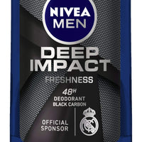 Nivea MEN Deep Impact Freshness Deodorant Roll-On, for Men, 50ml (Pack of 3)