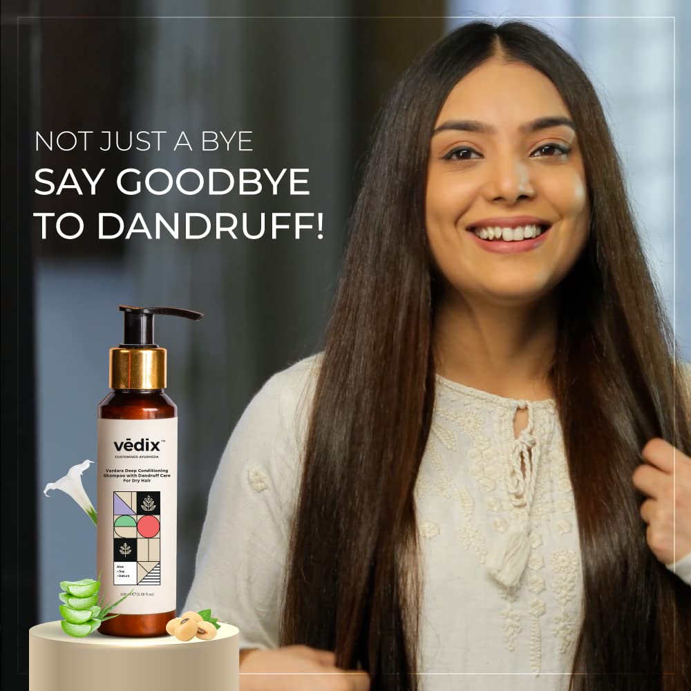 Vedix Vardara Deep Conditioning Anti Dandruff Shampoo For Women & Men | Shampoo For Dandruff & Dry Hair | 100 ml