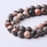 60pcs 6mm Natural Pink Zebra Jaspers Beads Round Loose Beads for Jewelry Making DIY Bracelet Crystal Energy Healing Power Stone (6mm, Pink Zebra Jaspers)