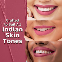 Mamaearth Soft Matte Long Stay Lipsticks with Jojoba Oil & Vitamin E for 12 Hour Long Stay - 06 Petal Pink - 3.5 g