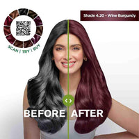 Garnier, Hair Colouring Creme, Long-lasting Colour, Smoothness & Shine, Color Naturals, Shade: 4.20 Wine Burgundy, 70ml + 60g