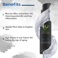 Nefol Cleanser with Blue Tea, Kakadu Plum & Yuja - Anti-Oxidant Rich Cleanser, Reduces Aging Signs - 100ml