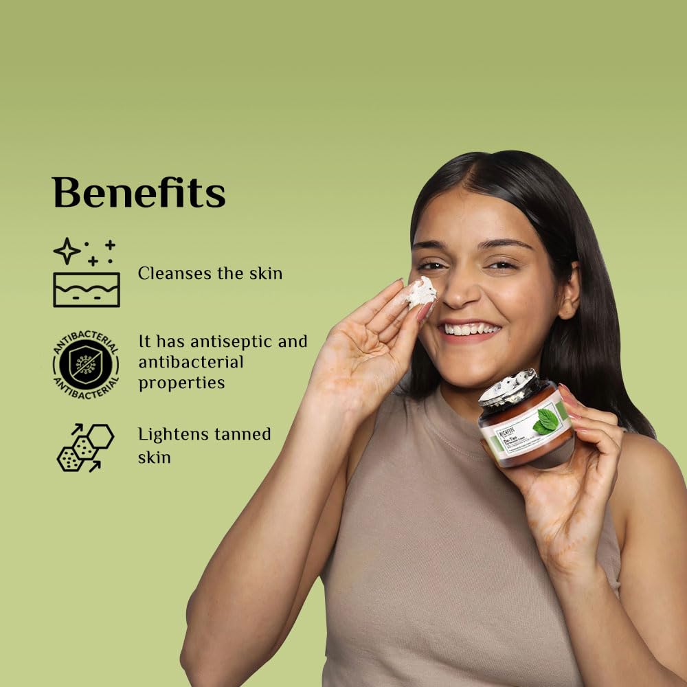 Richfeel De-tan Cream | Natural Skin Tan Removal with Peppermint, Honey, and Cucumber |Ayurvedic and Organically Pure| Tan Removal Face Pack for All Skin Types| 100 g (Pack of 2)