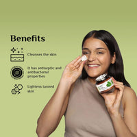 Richfeel De-tan Cream | Natural Skin Tan Removal with Peppermint, Honey, and Cucumber |Ayurvedic and Organically Pure| Tan Removal Face Pack for All Skin Types| 100 g (Pack of 2)