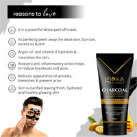 Globus Naturals Anti Pollution & Anti Acne Charcoal Peel Off Mask, Detoxifying Face mask, Fights Pollution and De-Tans skin, For Women & Men with Oily & Acne Prone Skin, 100 gms, Pack Of 2