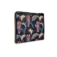 Colorbar Safari Small Flat Pouch II Large Main Compartment with Flexible Strap to Securely Hold Documents/Device II Outer Material Velvet Polyester II Inner Material Polyester