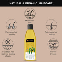 Soulflower Maha Bhringraj Oil for Hair growth 225ml | Natural Hair Growth, Strengthening & Nourishing Roots | Anti-Dandruff, Cooling Scalp Relief | Coconut & Sesame Oil Blend | Pure & Organic