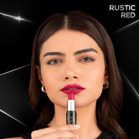 RENEE Prime Matte Lipstick - Rustic Red, Lightweight & Long-Lasting Formula, Creamy Matte Finish, One Swipe Application, Non-Drying, Vitamin E Infused, 4.5Gm