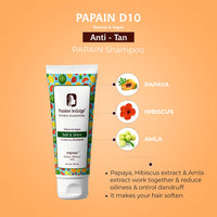Passion Indulge Papain 2 in 1 Conditioning Shampoo for Soft & Shining Hair-Men & Women | Vegan & Natural - 200ml