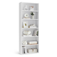VASAGLE Bookshelf, 23.6 Inches Wide, 4-Tier Open Bookcase with Adjustable Storage Shelves, Floor Standing Unit, Cloud White ULBC164T14 1 Pack 4 Tiers (23.6