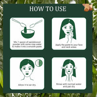 INDUS VALLEY Neem Leaf Powder | Organic Azadirachta indica With Sandalwood Face Pack Powder- 100% Organic, Natural And Pure For Skin And Hair Care (100g+200g=300g)