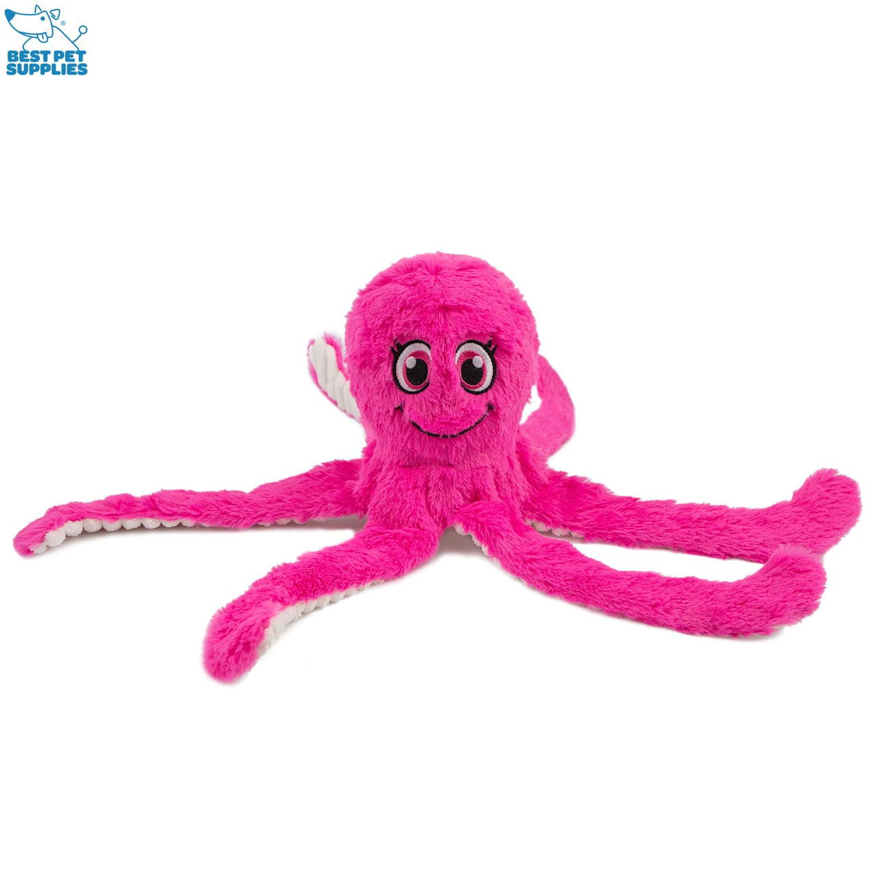 Best Pet Supplies OctoMutant Crinkle Plush Dog Toys for Interactive Play, Puppy and Senior Indoor Play, Soft Head Stuffing, Cute and Cuddly - Bundle (Fuchsia, Purple, Turquoise) Octomutant (Fuchsia, Purple, Turquoise) Large