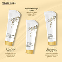 Ozone Xpress Facial Kit For Men & Women | Ideal For All Skin Types Glowing Skin, Bright & Radiant Complexion | Enriched With Almonds, Neem & Aloe Vera | Sulphates & Paraben Free,1 Count