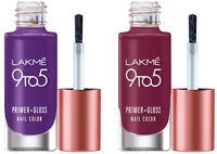 Lakmé 9 To 5 Primer + Glossy Finish Nail Colour 6 ml & 9To5 Primer + Glossy Finish Nail Colour 6 ml Combo