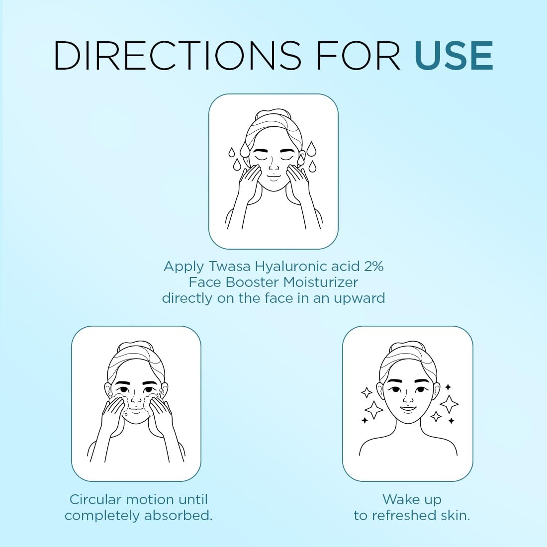 Twasa 2% Hyaluronic Acid Gel Cream 50g | Oil-Free, Non-Sticky, Light Water Gel for Fast Absorption & Intense Hydration | Long Lasting Hydration | For Dry Skin, Normal & Sensitive Skin