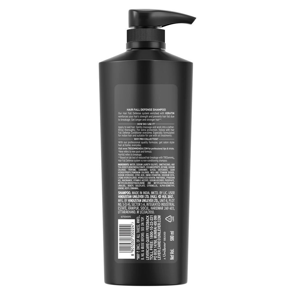 TRESemme Hair Fall Defence Shampoo, 1L & TRESemme Hair Fall Defense Shampoo, 580ml