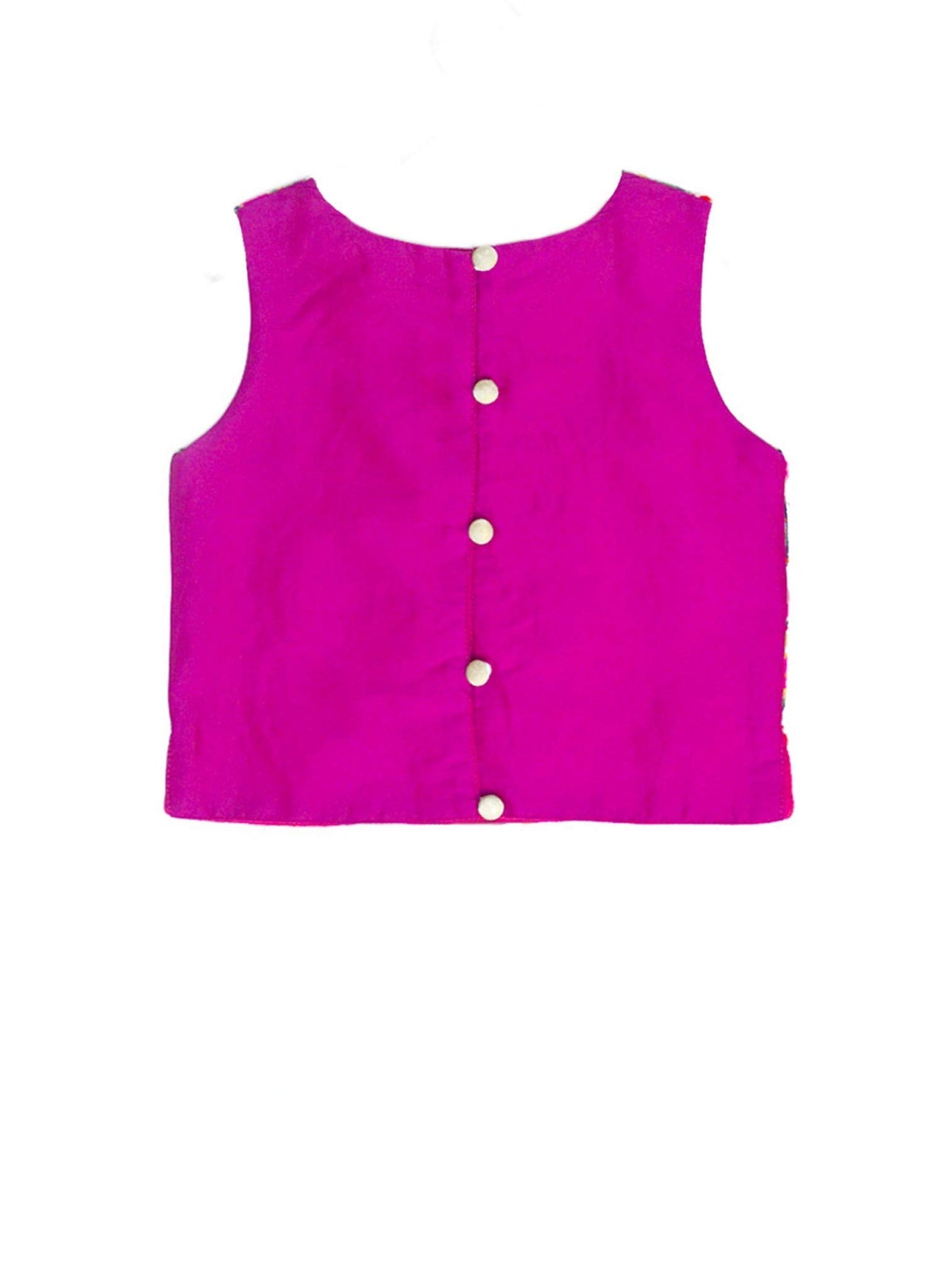 A.T.U.N Girls Lehenga Choli Multi-Turquoise