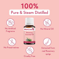 WishCare® Rosemary Essential Oil 15 ML - 100% Pure, Undiluted & Natural