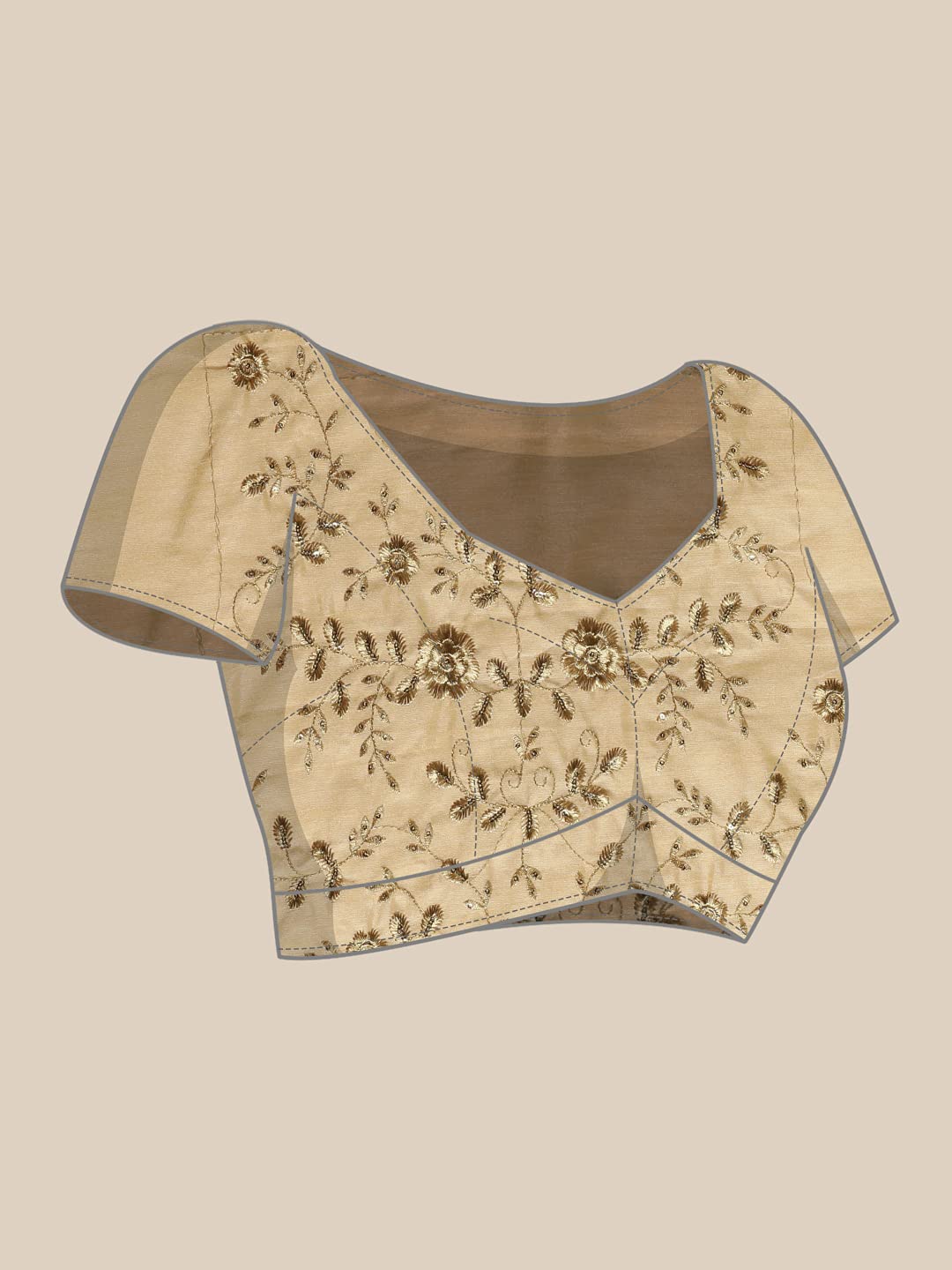 Sunderani Women's  Designer Black Georgette Embroidered Fashion Designing Saree for Women (Sund KK BLACK)