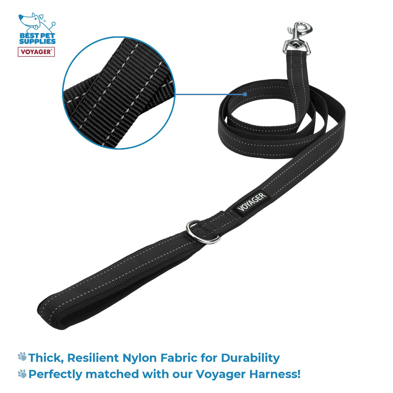 Best Pet Supplies Voyager Adjustable Dog Harness Leash Set with Reflective Stripes for Walking Heavy-Duty Full Body No Pull Vest with Leash D-Ring, Breathable All-Weather - Army/Black Trim, L Harness Leash Set (Army Base) L (Chest: 20 - 25")