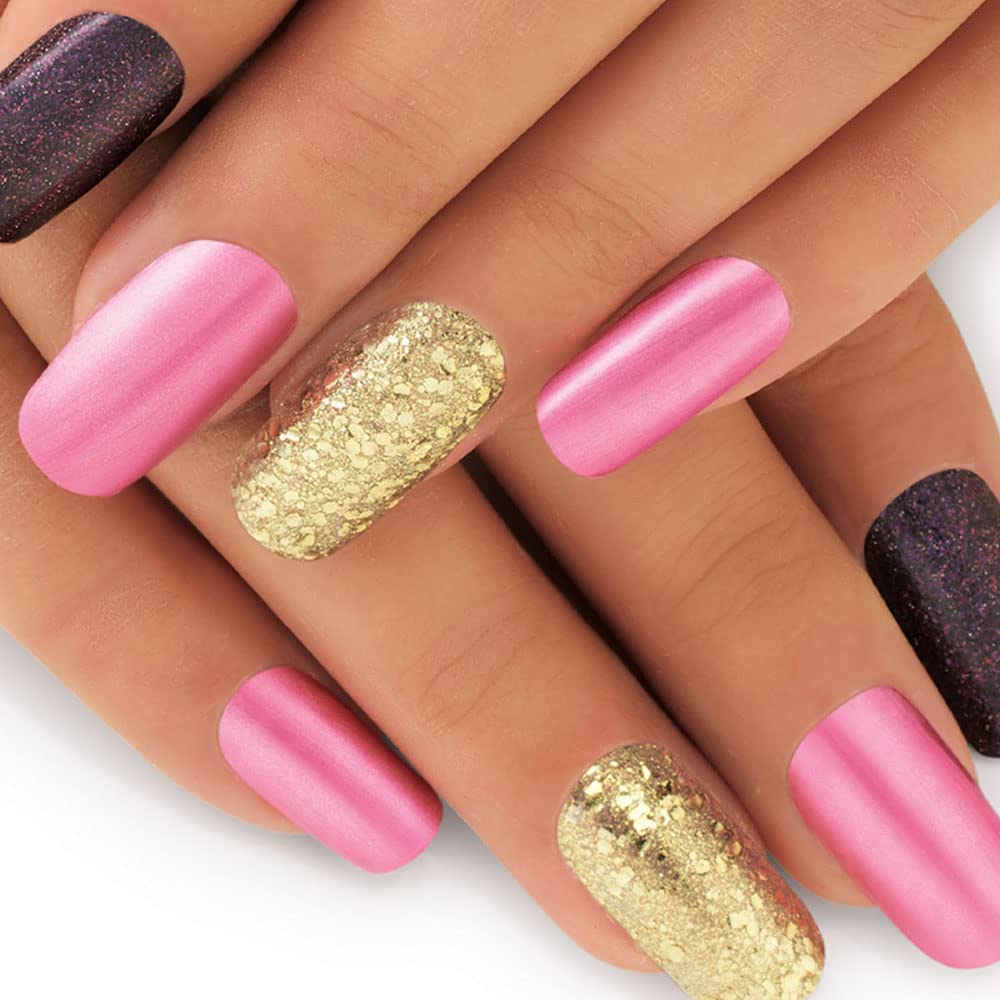 Lakmé Color Crush Nail Art T2, Multicolor, 6 Ml,Shimmery Finish