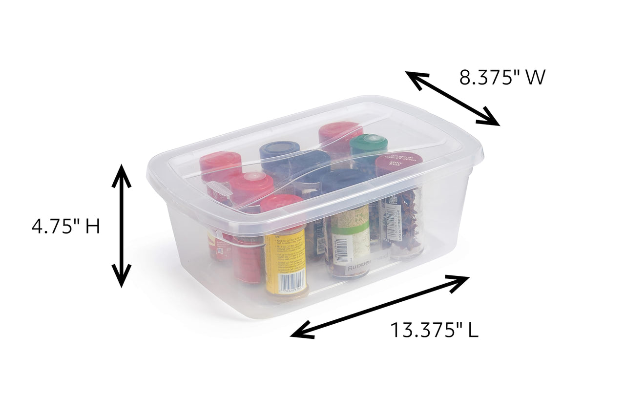 Rubbermaid Cleverstore Under the Bed 70 Qt Wheeled 2-Pack, Clear Storage Bins with Latching Lids, Stackable, BPA-Free, Made in USA Under the Bed - 2 Pack