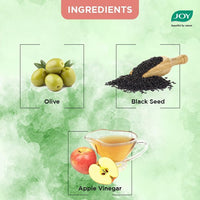 Joy Natural Actives Deep Nourishing & Black Shine 4 in 1 Multi Action Conditioning Shampoo for Dull Hair | With Apple Cider Vinegar, Amla, Back Seed & Olive Oil |(Pack of 2 X 340ml)