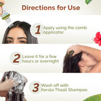 Mamaearth Kerala Thaali Nourish & Cleanse Combo (Kerala Thaali Hair Oil - 150 ml + Kerala Thaali Shampoo - 250 ml)| Goodness of 12 Herbs | Kerala’s Generational Expertise | 100% Natural Herbs