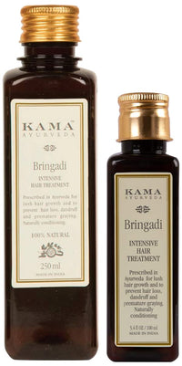 Kama Ayurveda Bringadi Intensive Hair Treatment Oil, 8.4 Fl Oz & Kama Ayurveda Bringadi Intensive Hair Treatment, 100ml
