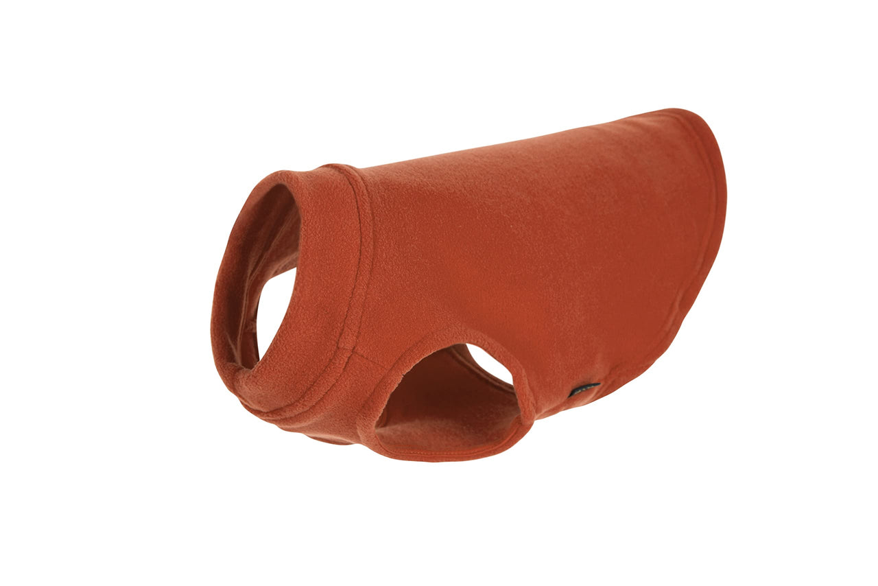 Gooby Stretch Fleece Vest Dog Sweater - Pumpkin, X-Small - Warm Pullover Fleece Dog Jacket - Winter Dog Clothes for Small Dogs Boy or Girl - Dog Sweaters for Small Dogs to Dog Sweaters for Large Dogs X-Small Length (7")