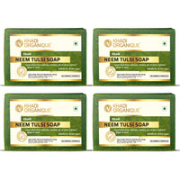 Khadi Organique Natural Herbal Neem & Tulsi Soap Pack of 4