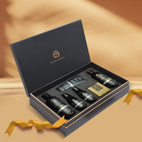 The Man Company Charcoal Grooming Kit for Men with Body Wash, Hair Shampoo, Face Scrub, Face Wash, Cleansing Gel, Soap Bar | Gift Set for Brother, Husband, Boyfriend - Pack of 6