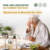 Mystiq Living Glycerine - Plant Based (Pure and Unscented) | For Face Skin and Body Care -100 ML