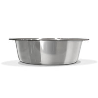 PetFusion Premium 304 Food Grade Stainless Steel Dog & Cat Bowls. Cat Bowls Shallow & Wide for Relief of Whisker Fatigue, Silver, 24-Ounce (PF-SB2)
