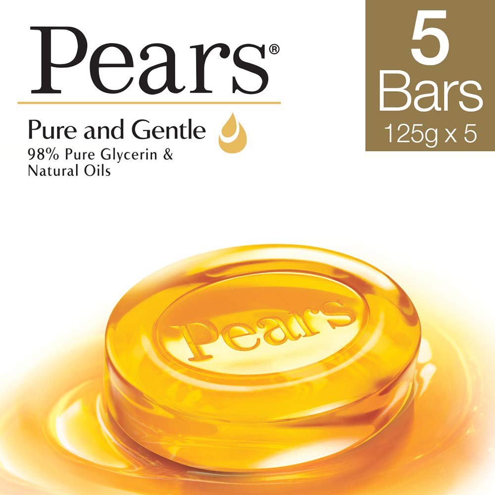 Pears Pure And Gentle Bathing Bar, 125g (Pack Of 5) & TRESemme Hair Fall Defence Shampoo, 1L