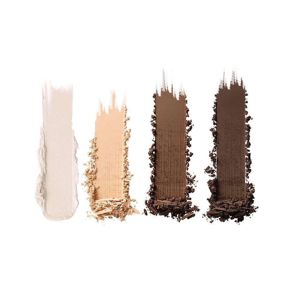 L.A.Girl Spiring Eyebrow Kit Dark and Defined | Browkit to Shape, Define and Fill the Eyebrows, Kit with 1 Brow Wax, 3 Fixing Powders, 1 Brush and 1 Tweezers, Vegan Product, Paraben & Cruelty-6.5g